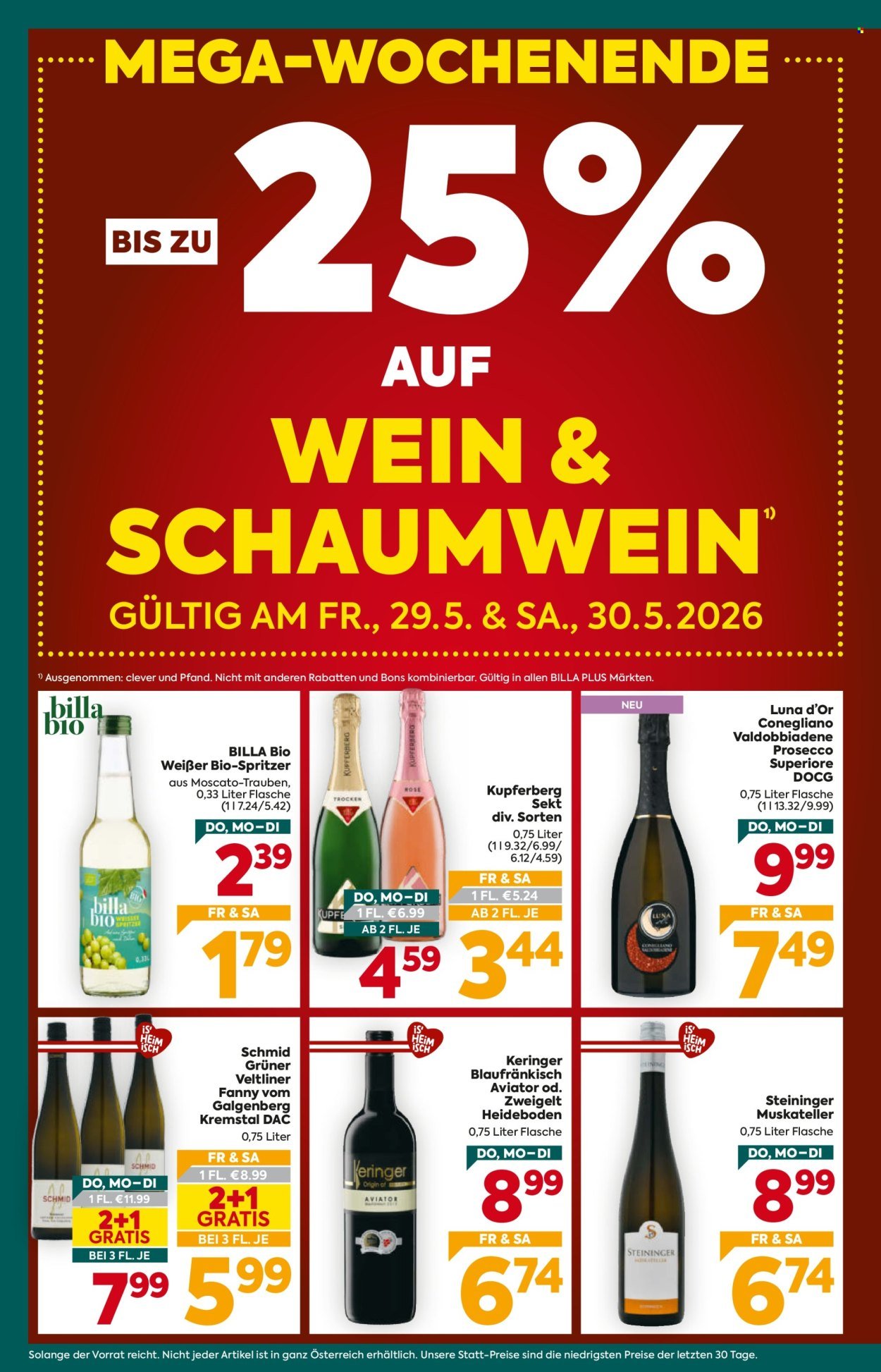 BILLA PLUS Flugblatt - Ab Donnerstag, 28.5.2026