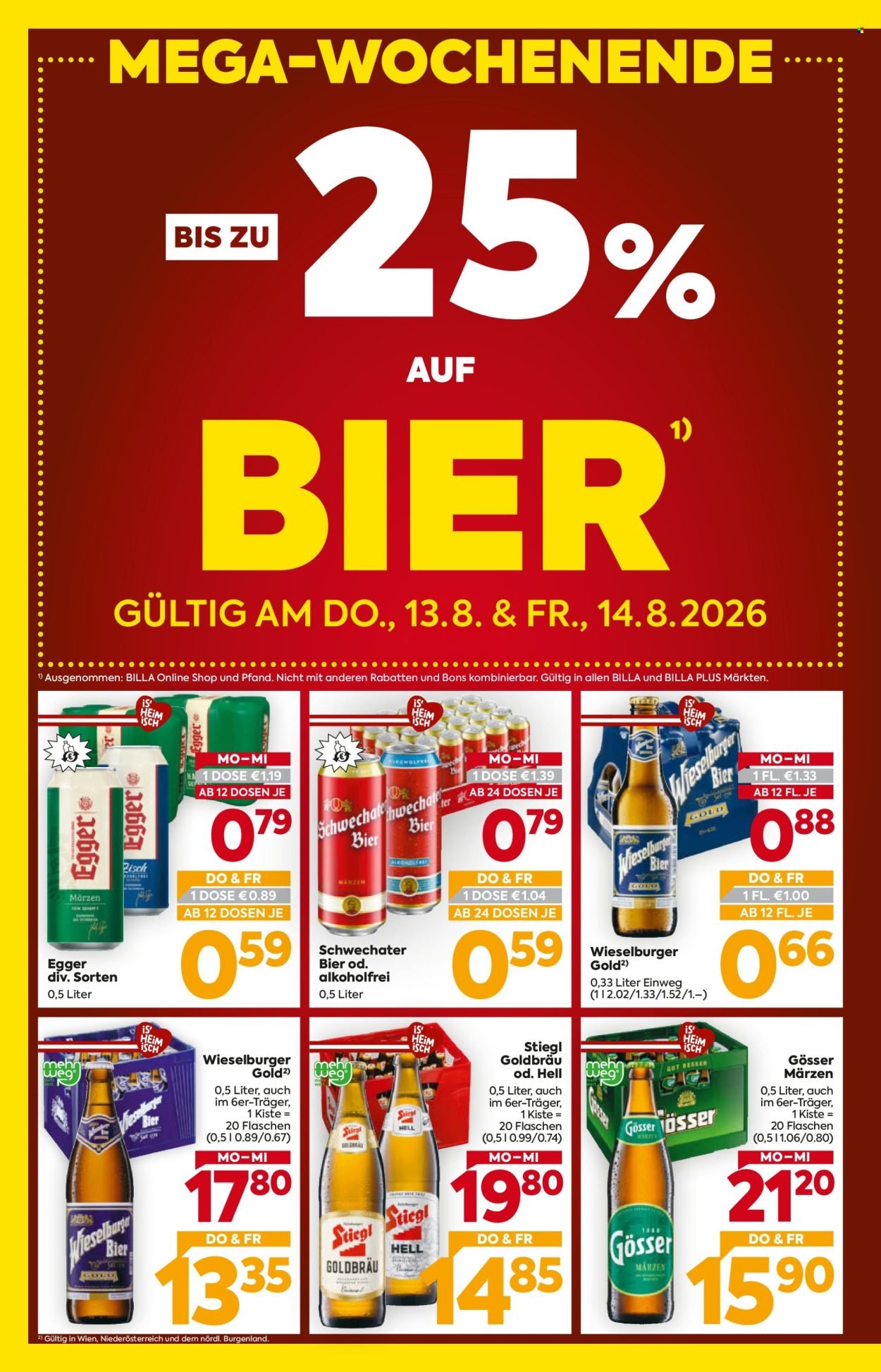 BILLA Flugblatt - Ab Donnerstag, 13.8.2026