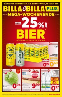 BILLA Flugblatt - Ab Donnerstag, 13.8.2026