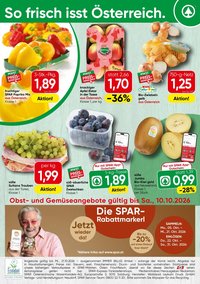 SPAR Flugblatt - Ab Montag, 5.10.2026