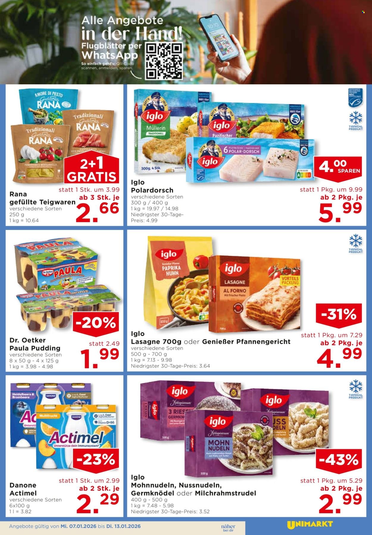UNIMARKT Flugblatt - Ab Mittwoch, 7.1.2026