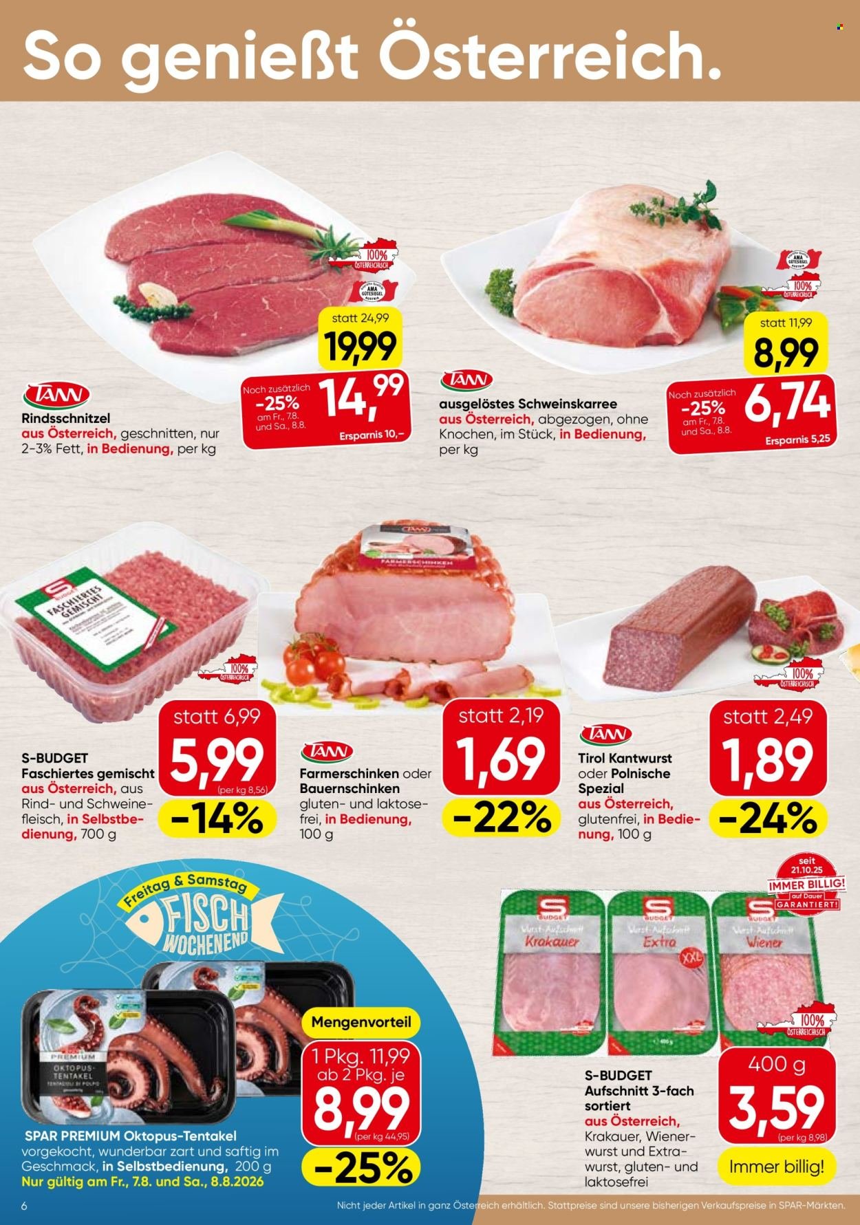 SPAR Flugblatt - Ab Donnerstag, 6.8.2026