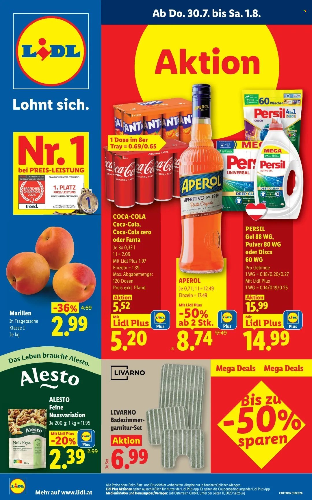 LIDL Flugblatt - Ab Donnerstag, 30.7.2026