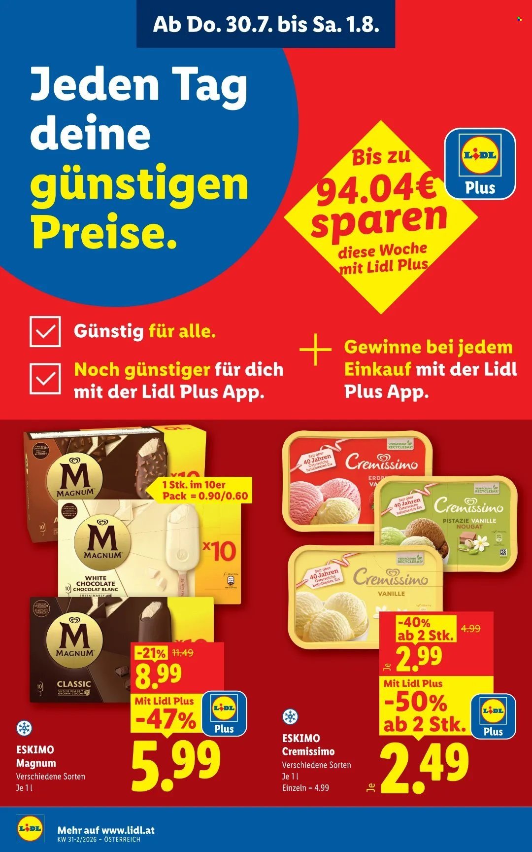 LIDL Flugblatt - Ab Donnerstag, 30.7.2026