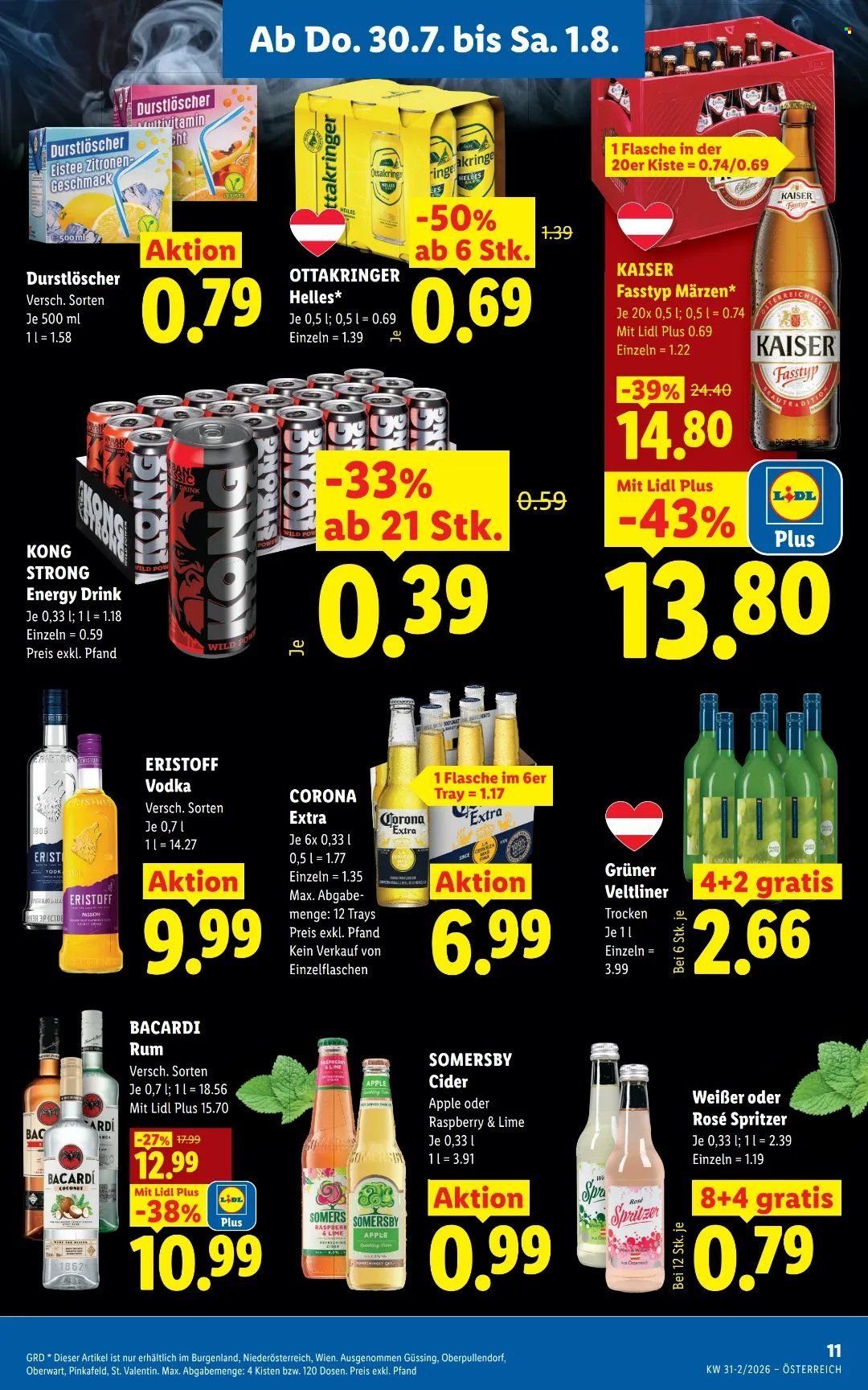 LIDL Flugblatt - Ab Donnerstag, 30.7.2026