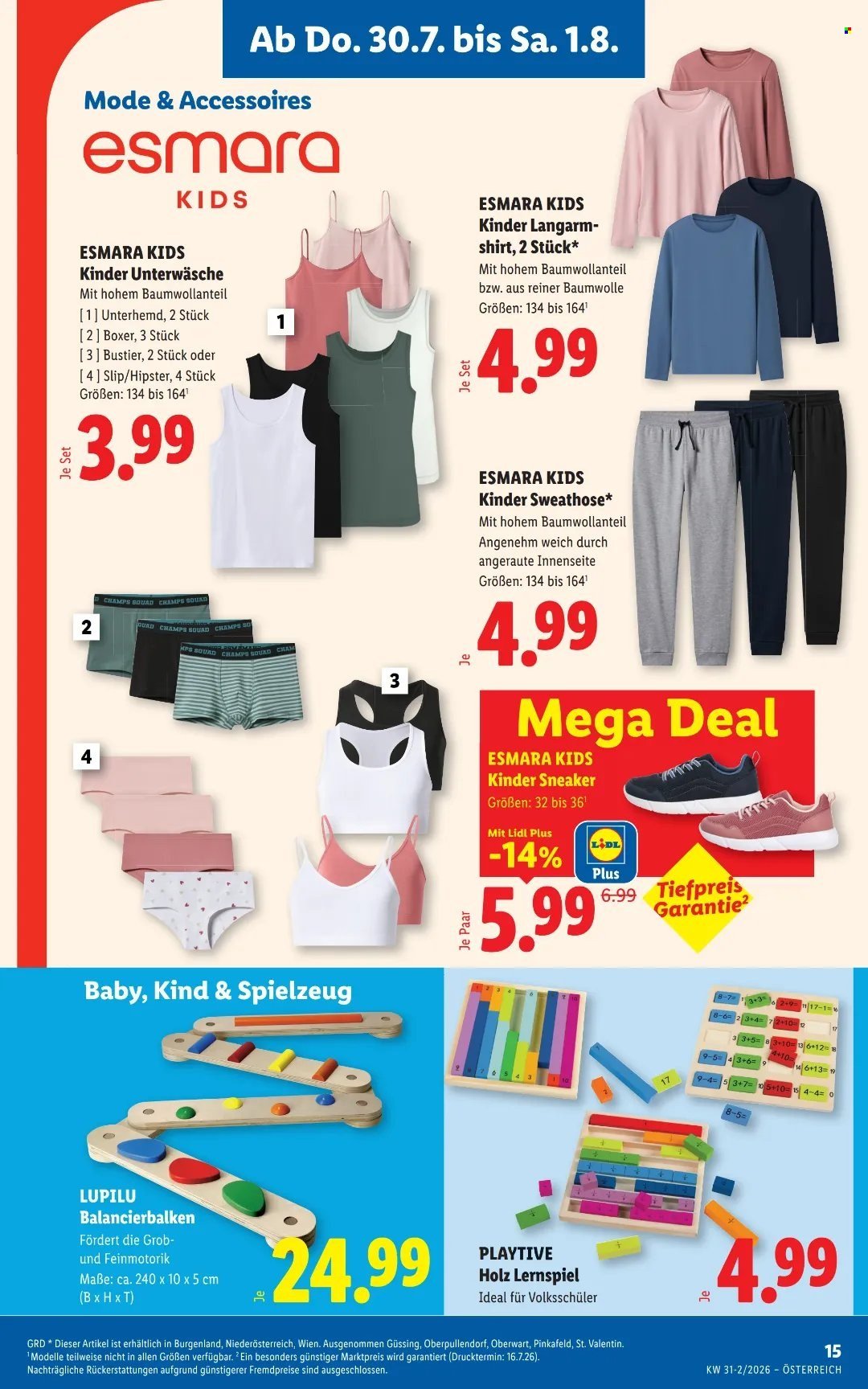 LIDL Flugblatt - Ab Donnerstag, 30.7.2026