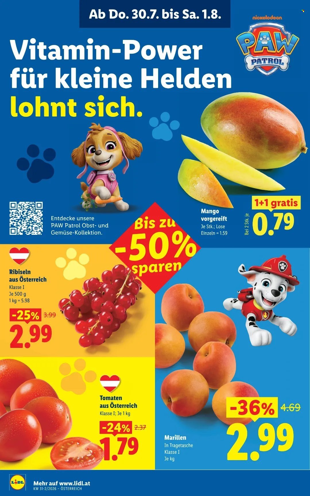 LIDL Flugblatt - Ab Donnerstag, 30.7.2026