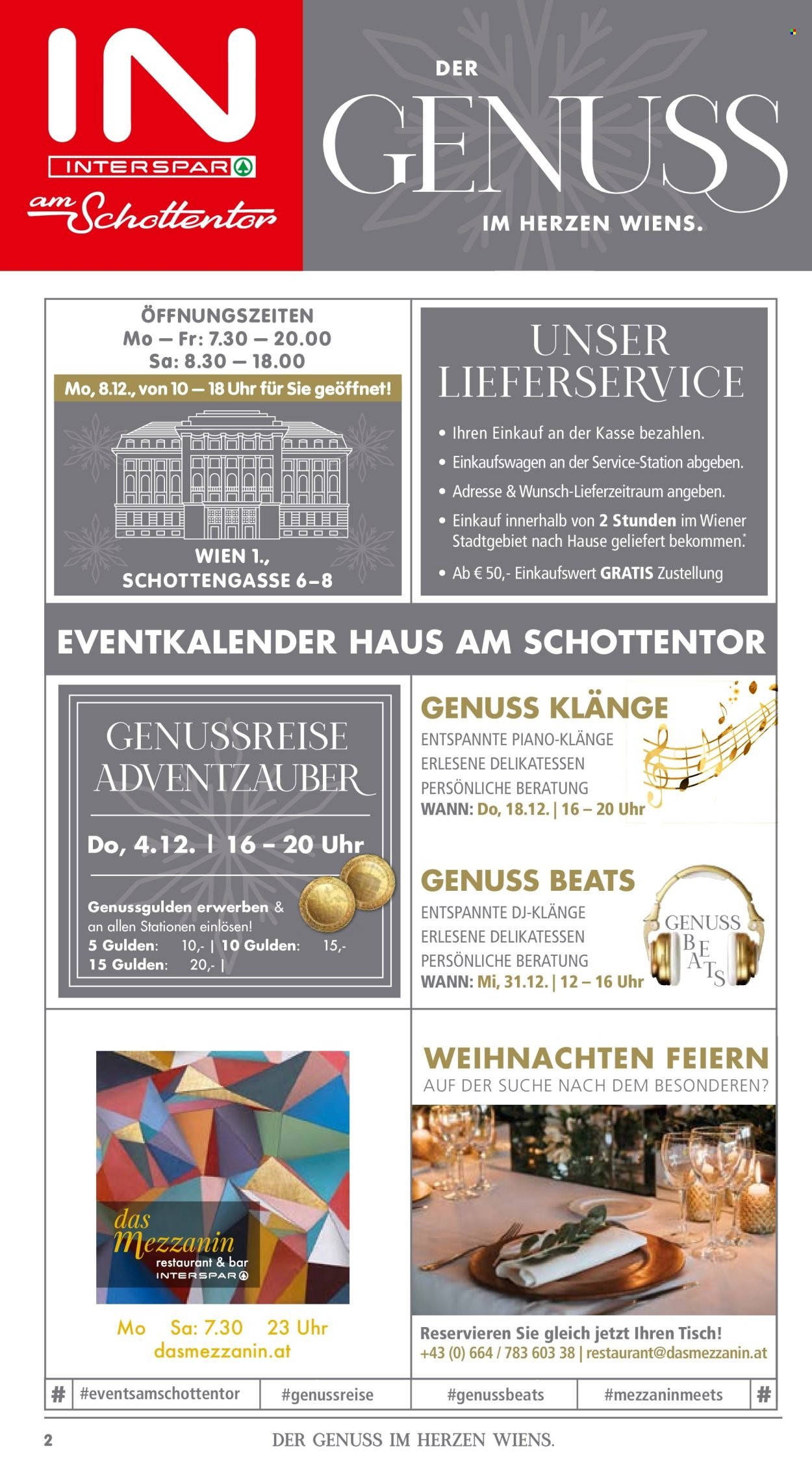 INTERSPAR Flugblatt - Am Schottentor KW47