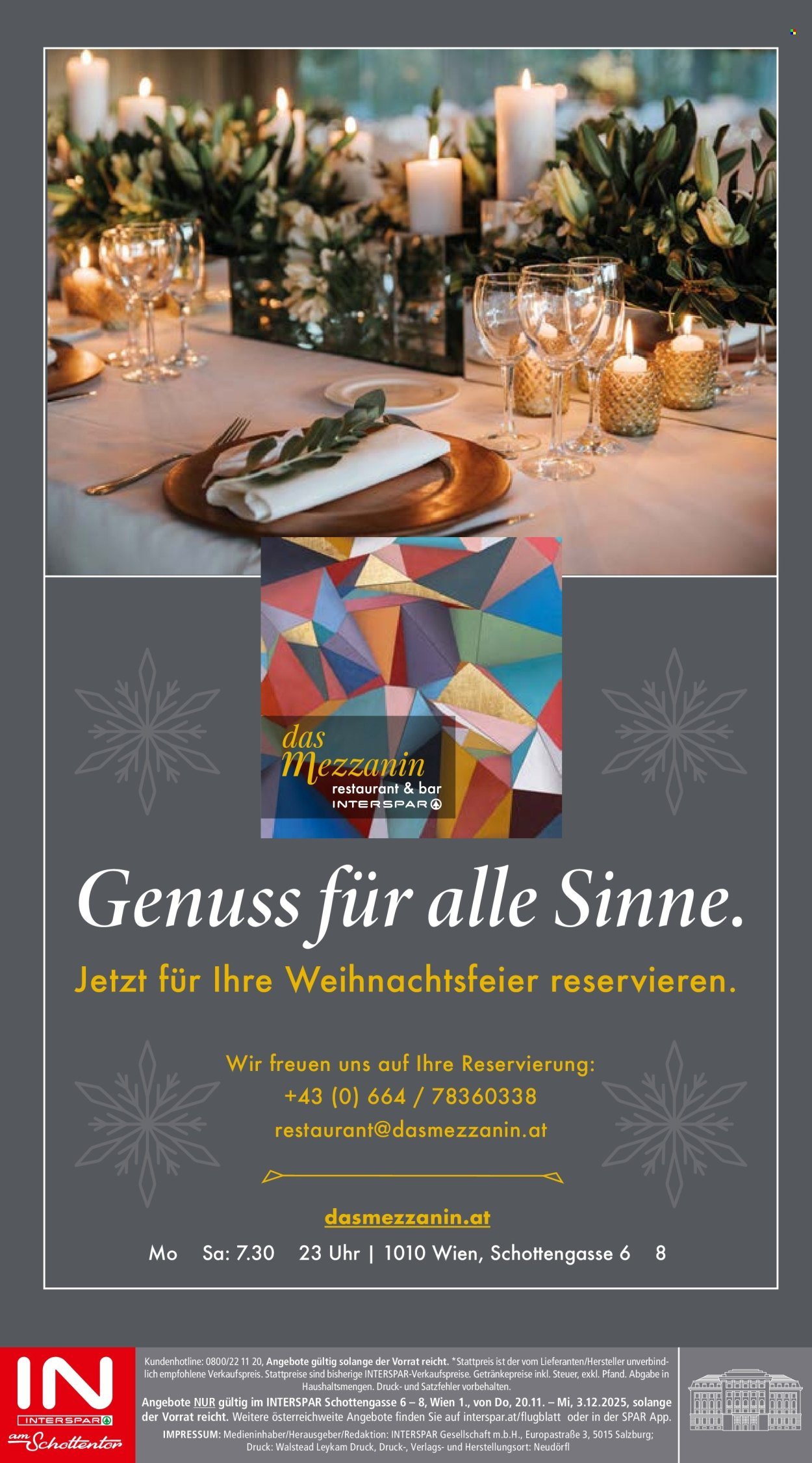 INTERSPAR Flugblatt - Am Schottentor KW47