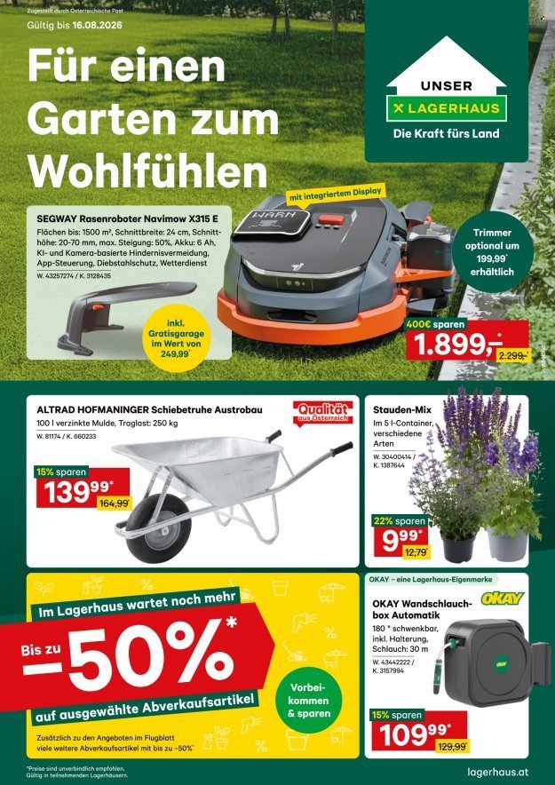 LAGERHAUS Flugblatt - Ab Montag, 3.8.2026