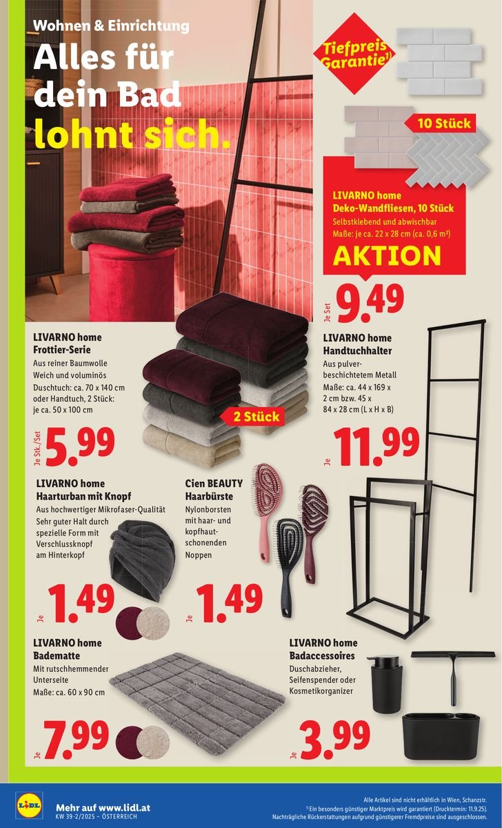 LIDL Flugblatt - Ab Donnerstag, 25.9.2025 (2025-09-25 - 2025-10-01)