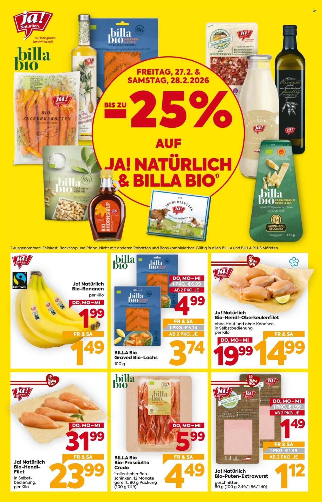BILLA Flugblatt - Ab Donnerstag, 26.2.2026