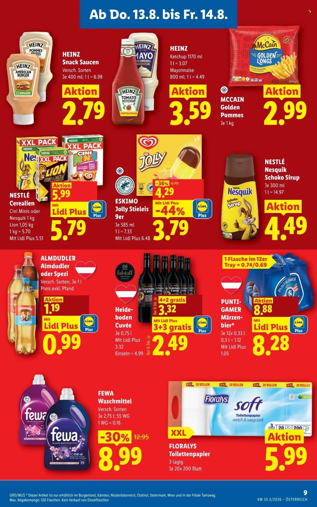LIDL Flugblatt - Ab Donnerstag, 13.8.2026