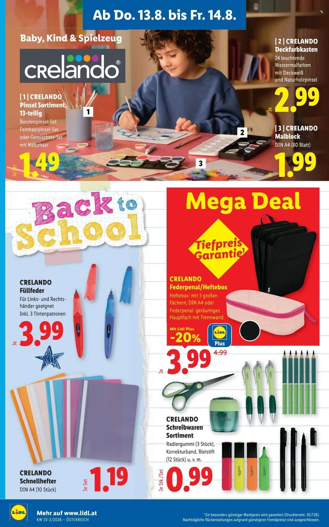 LIDL Flugblatt - Ab Donnerstag, 13.8.2026