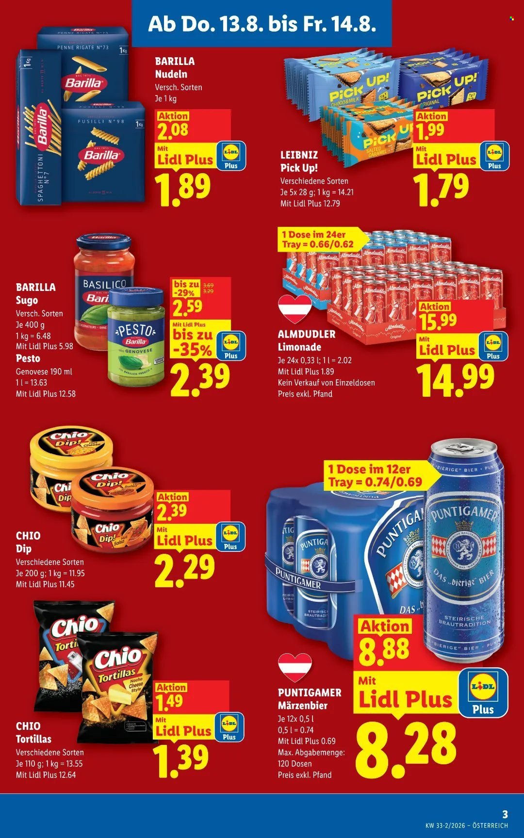LIDL Flugblatt - Ab Donnerstag, 13.8.2026