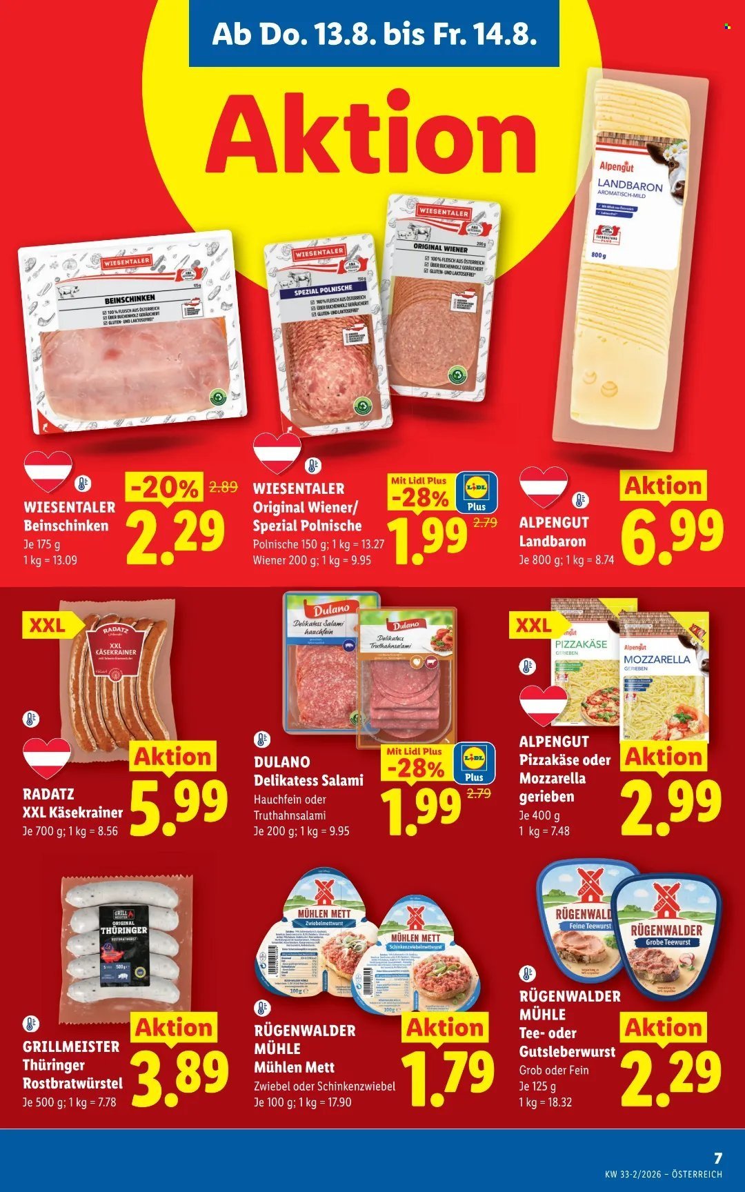 LIDL Flugblatt - Ab Donnerstag, 13.8.2026