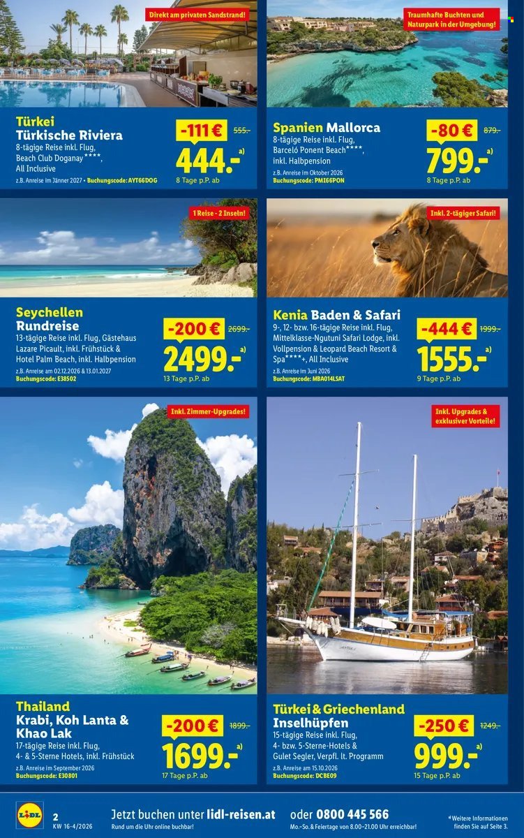 LIDL Flugblatt - Frühbucher-Highlights