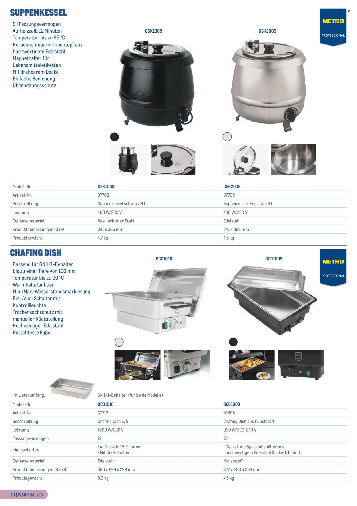 METRO Flugblatt - Gastrogeräte