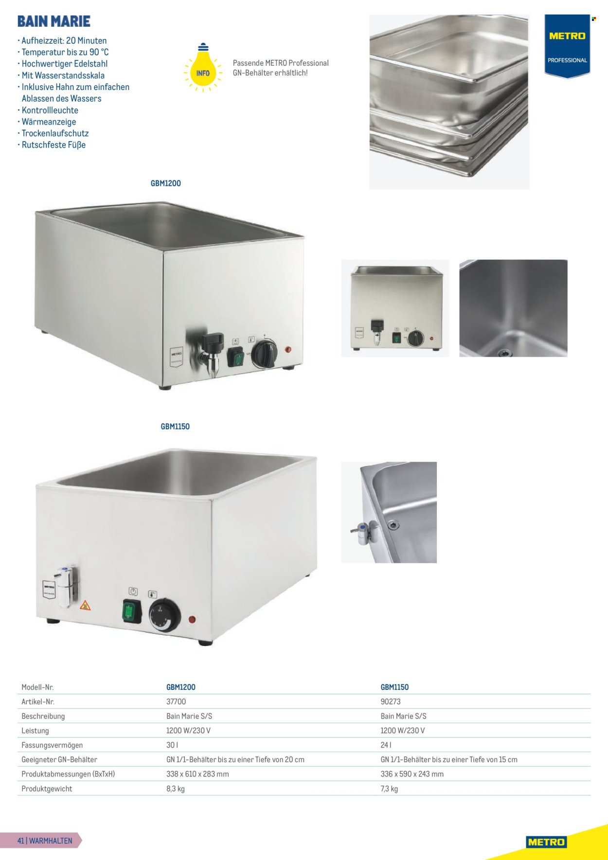 METRO Flugblatt - Gastrogeräte