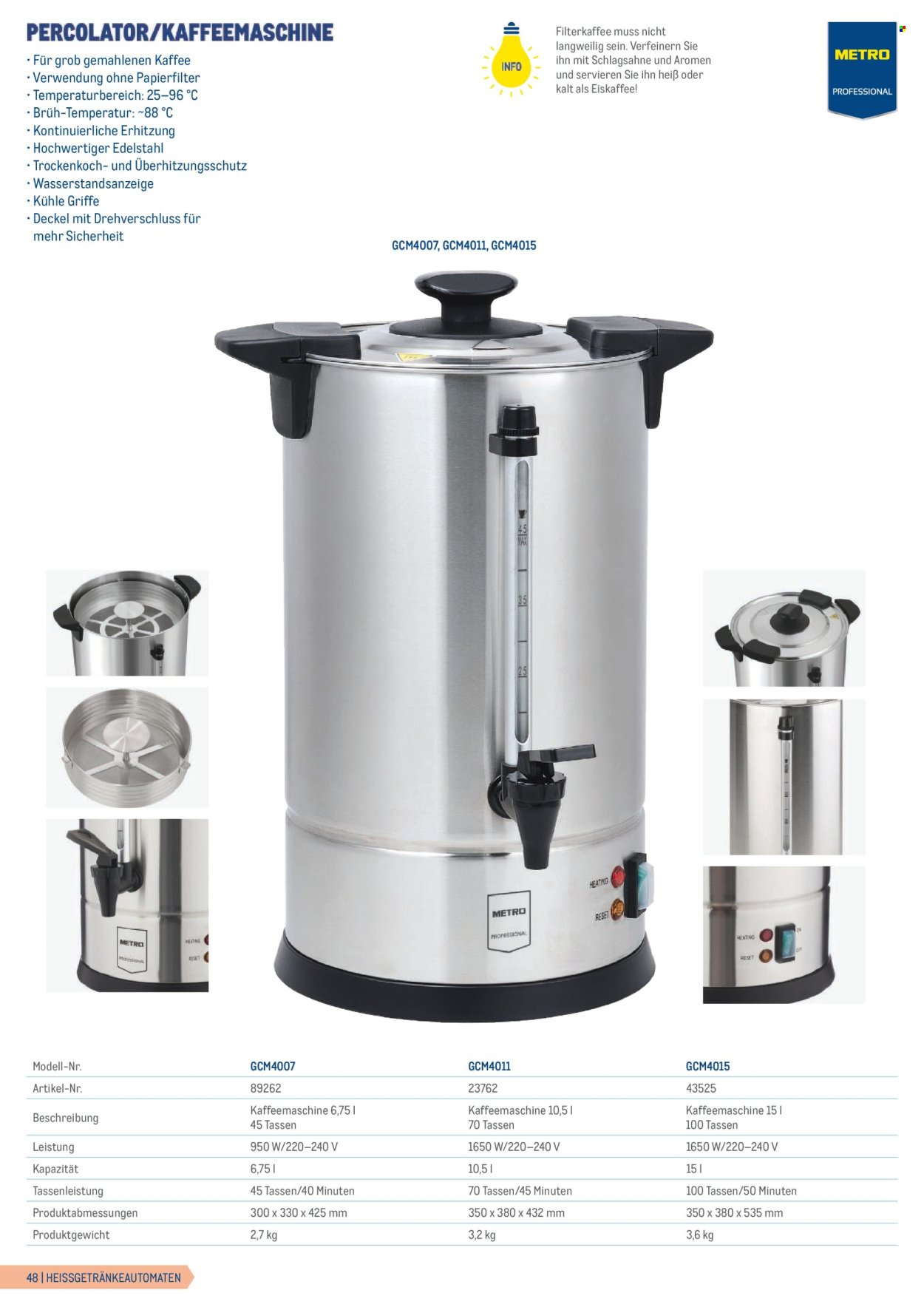 METRO Flugblatt - Gastrogeräte