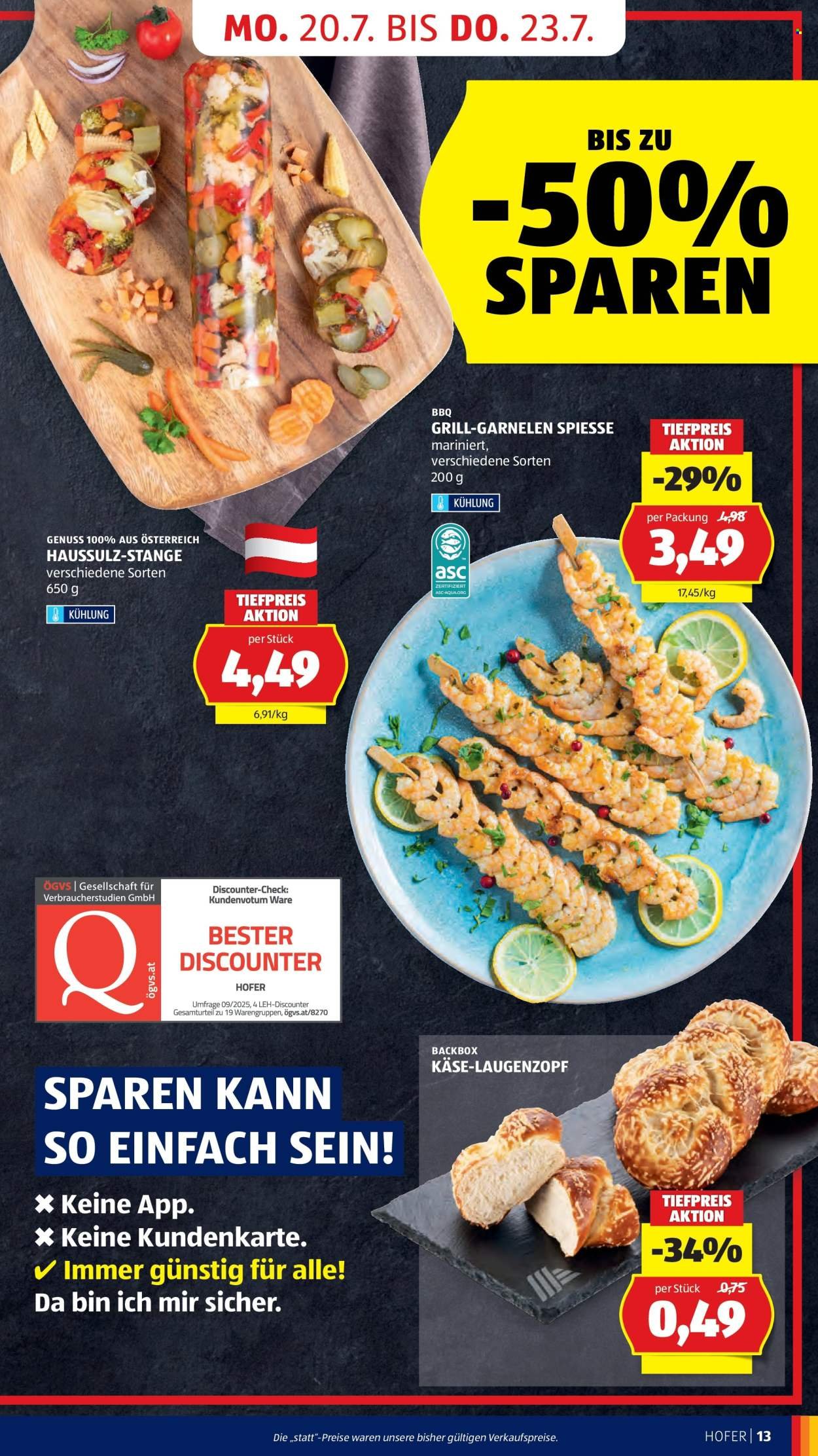 HOFER Flugblatt - Ab Freitag, 17.7.2026