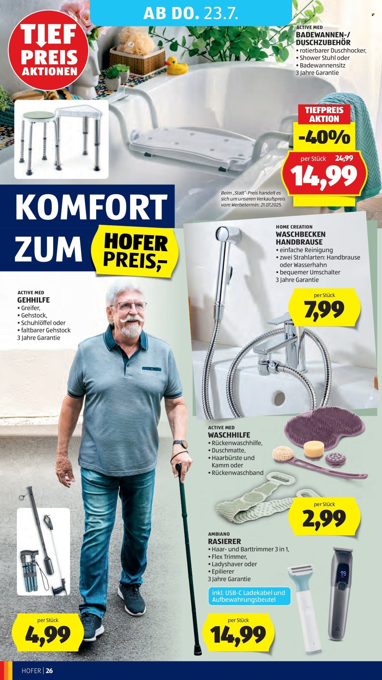 HOFER Flugblatt - Ab Freitag, 17.7.2026