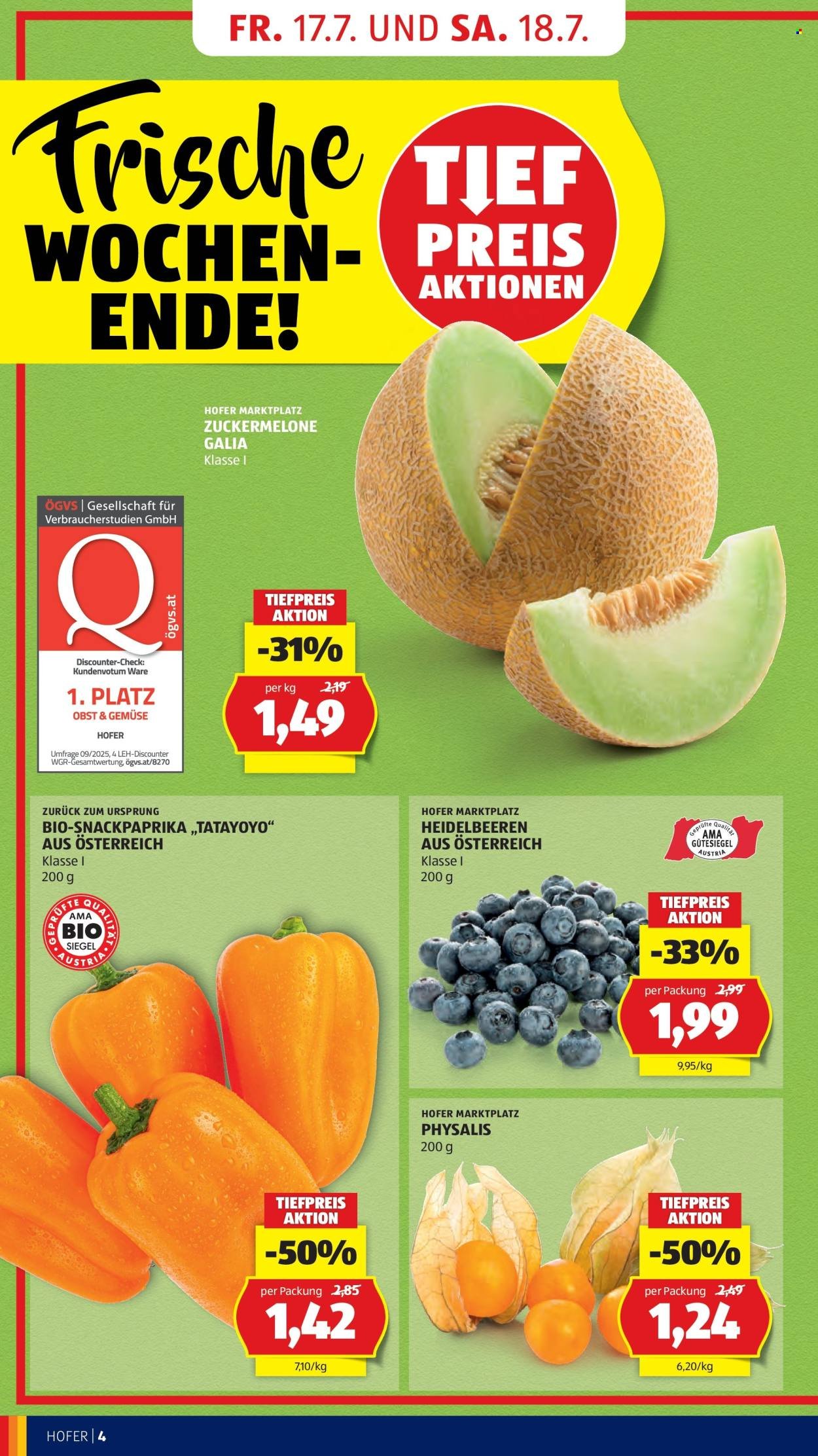 HOFER Flugblatt - Ab Freitag, 17.7.2026