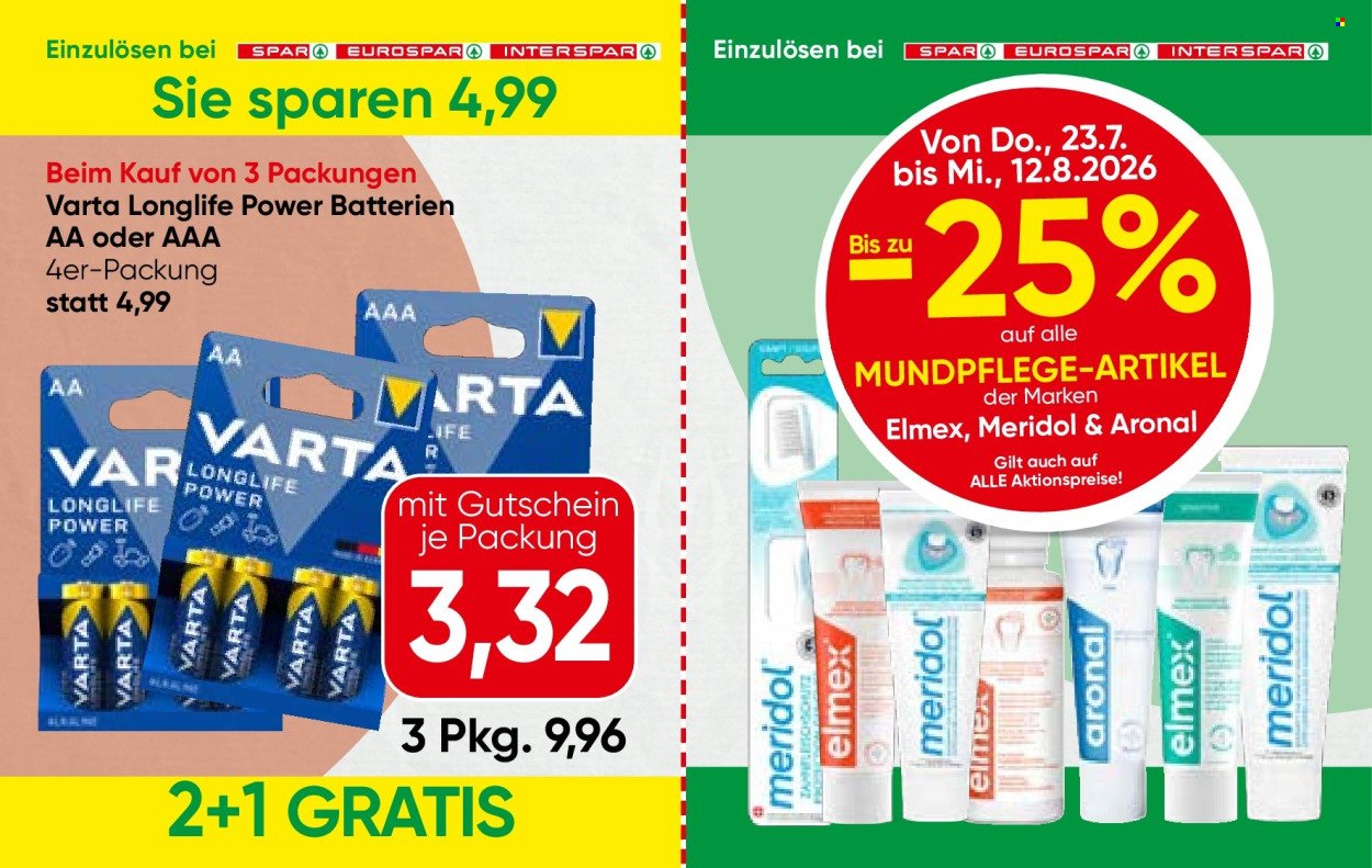 SPAR Flugblatt - Ab Donnerstag, 23.7.2026