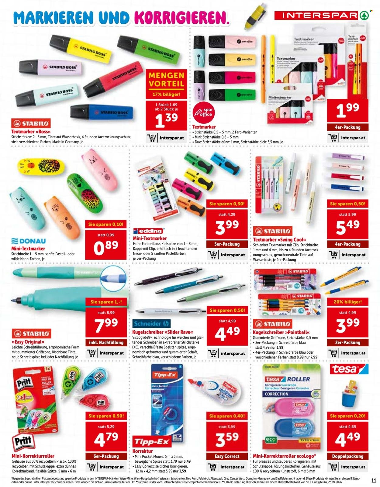 INTERSPAR Flugblatt - Online-Sonderfolder Schule