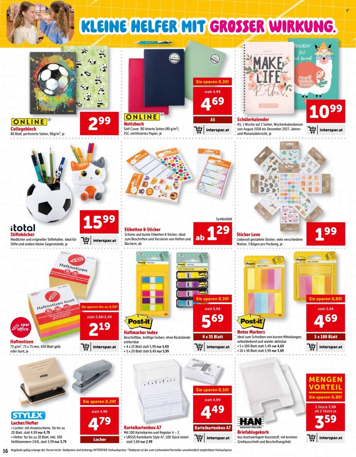 INTERSPAR Flugblatt - Online-Sonderfolder Schule