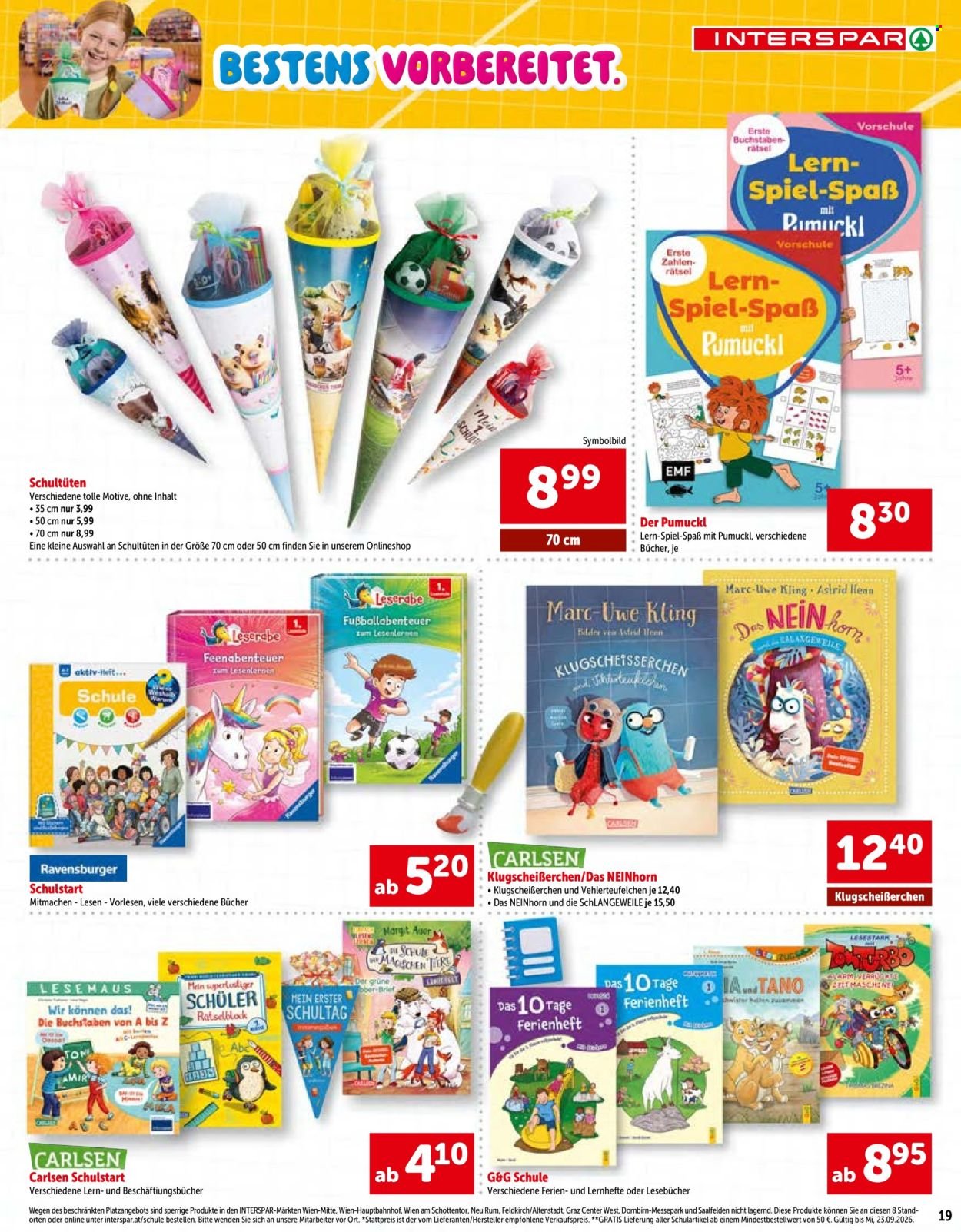 INTERSPAR Flugblatt - Online-Sonderfolder Schule