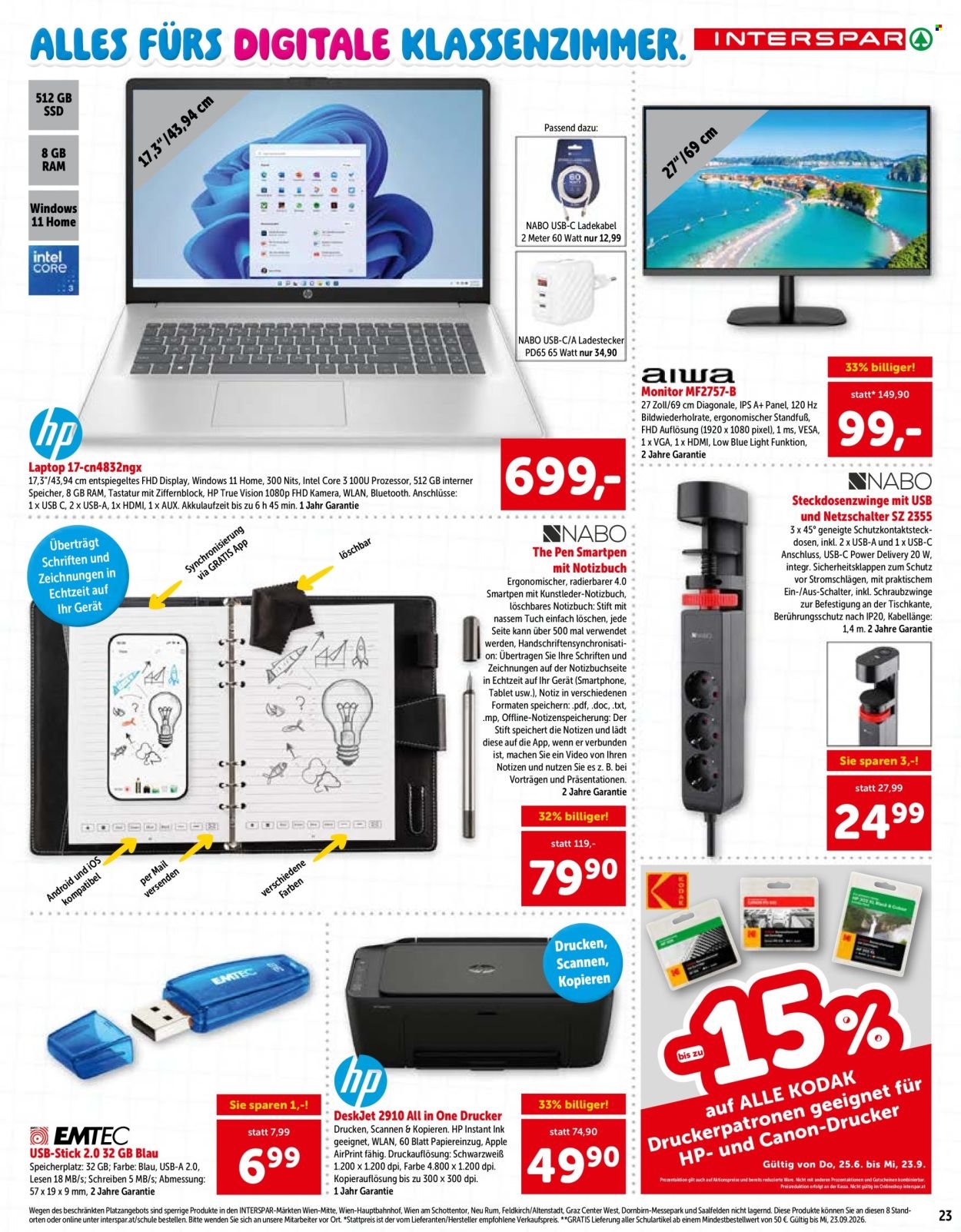 INTERSPAR Flugblatt - Online-Sonderfolder Schule