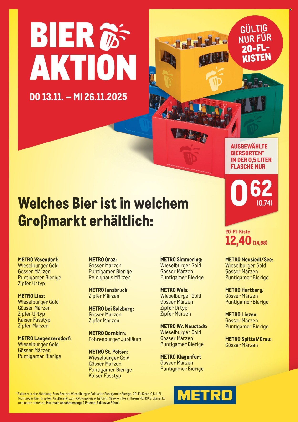 METRO Flugblatt - Bieraktion (2025-11-13 - 2025-11-26)