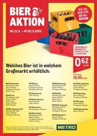 METRO Flugblatt - Bieraktion (2025-11-13 - 2025-11-26)