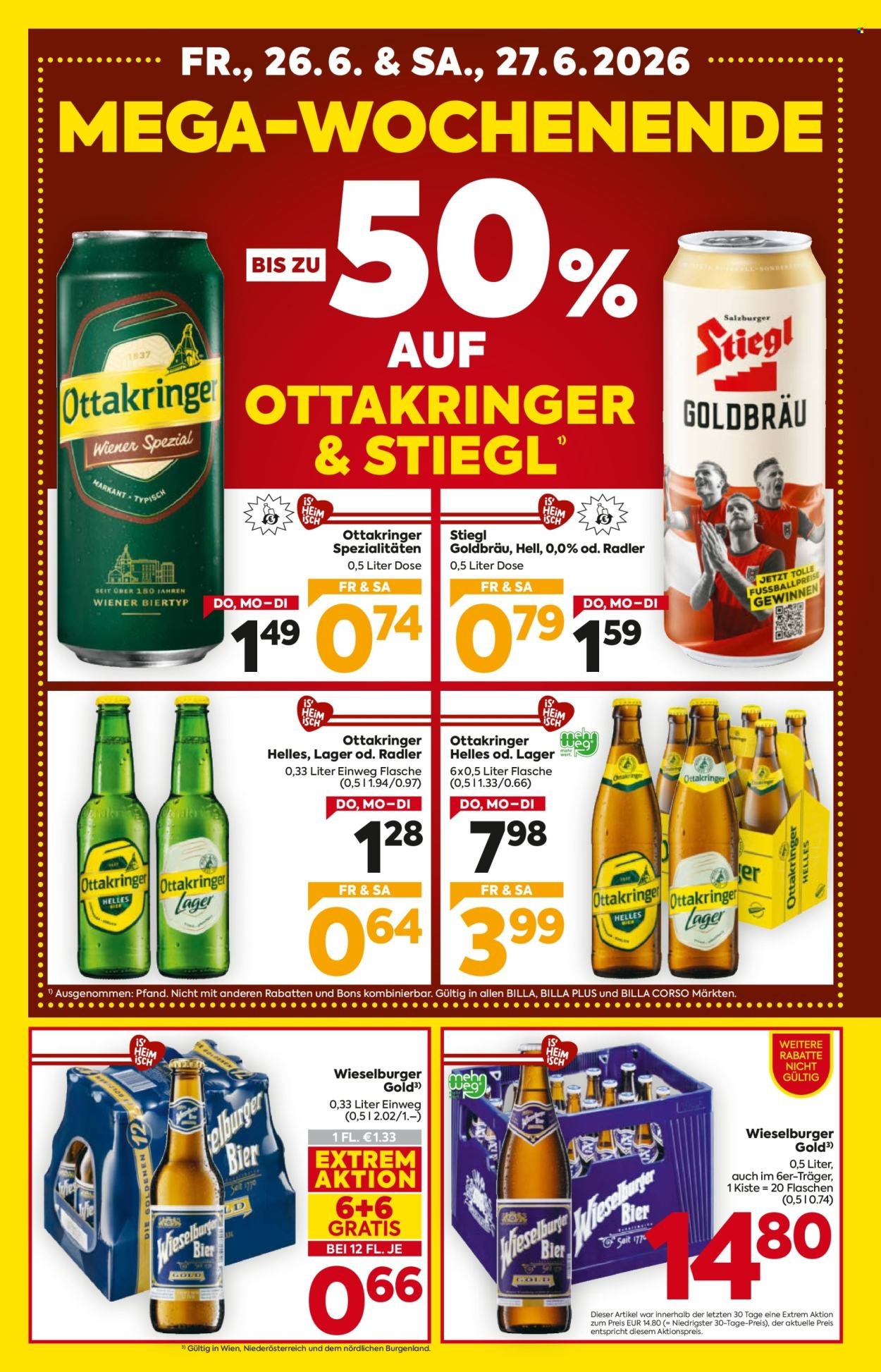 BILLA Flugblatt - Ab Donnerstag, 25.6.2026