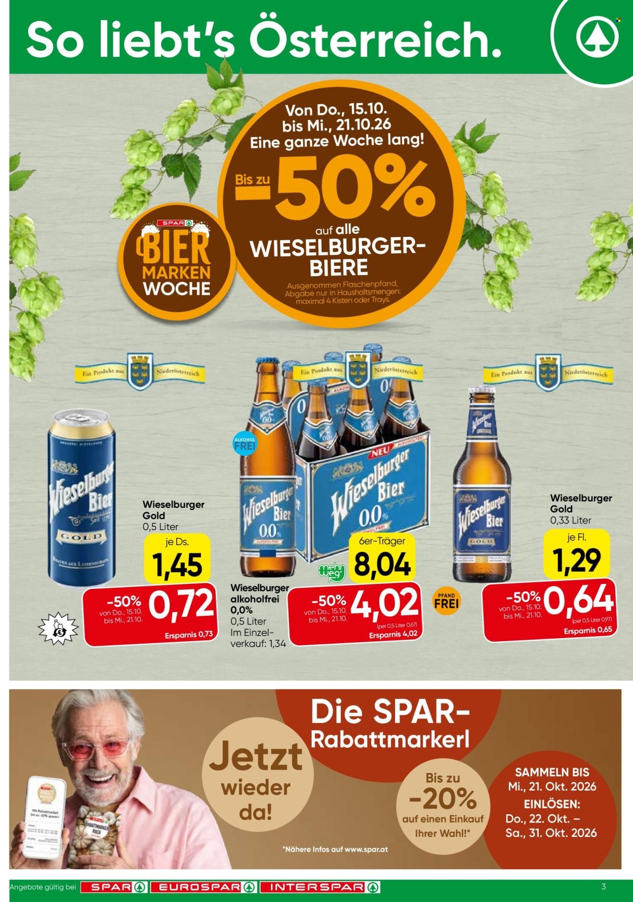 INTERSPAR Flugblatt - Ab Donnerstag, 15.10.2026