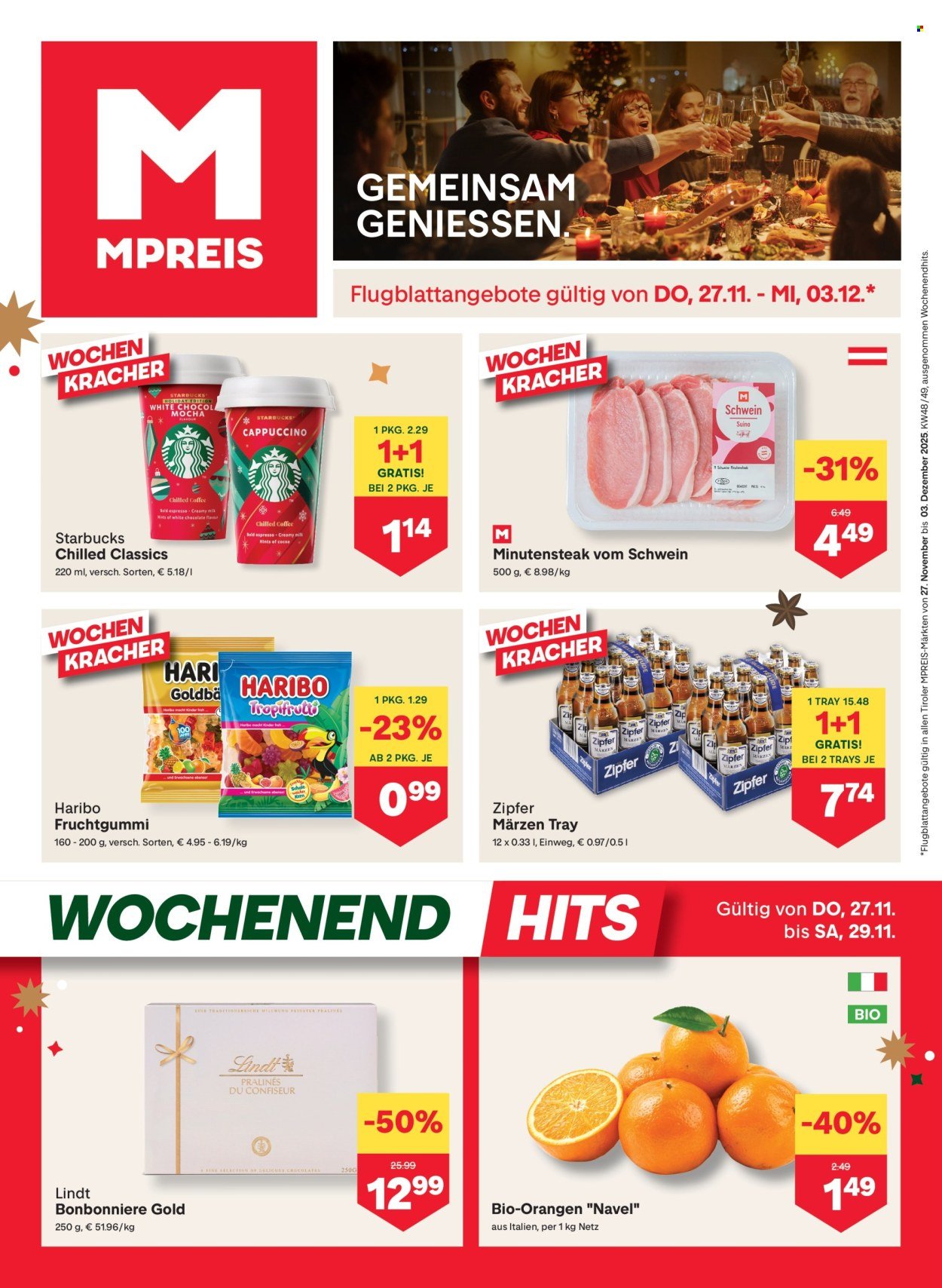 MPREIS Flugblatt - Ab Donnerstag, 27.11.2025 (2025-11-27 - 2025-12-03)