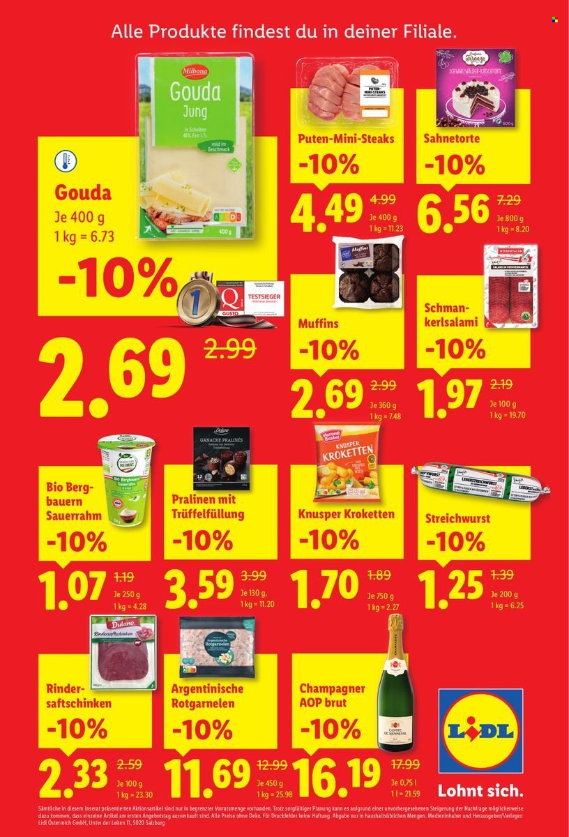LIDL Flugblatt - MwSt geschenkt