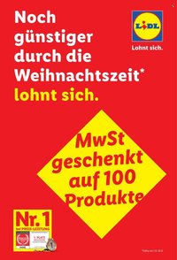 LIDL Flugblatt - MwSt geschenkt