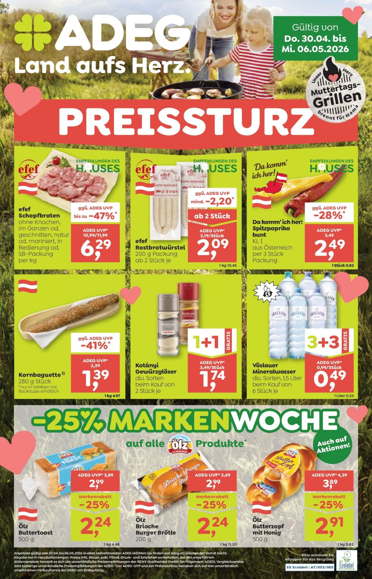 ADEG Flugblatt - Ab Donnerstag, 30.4.2026