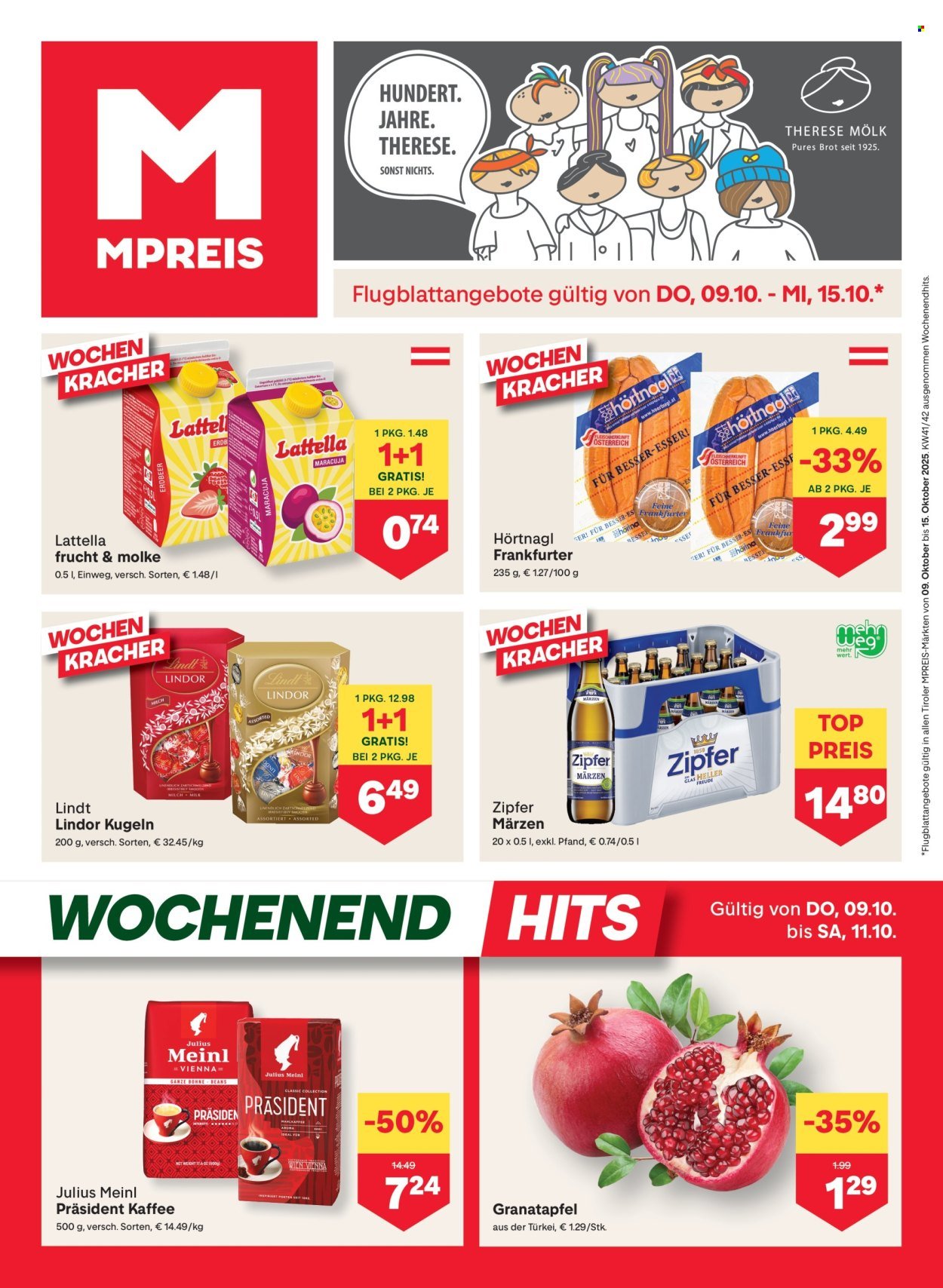 MPREIS Flugblatt - Ab Donnerstag, 9.10.2025 (2025-10-09 - 2025-10-15) | 1