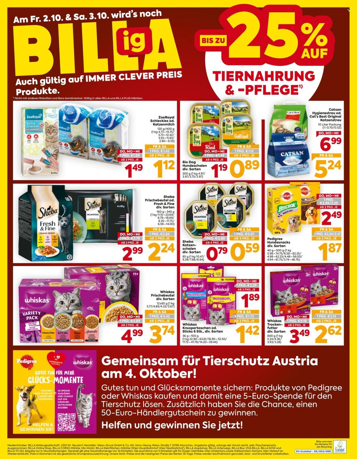 BILLA Flugblatt - Ab Donnerstag, 1.10.2026