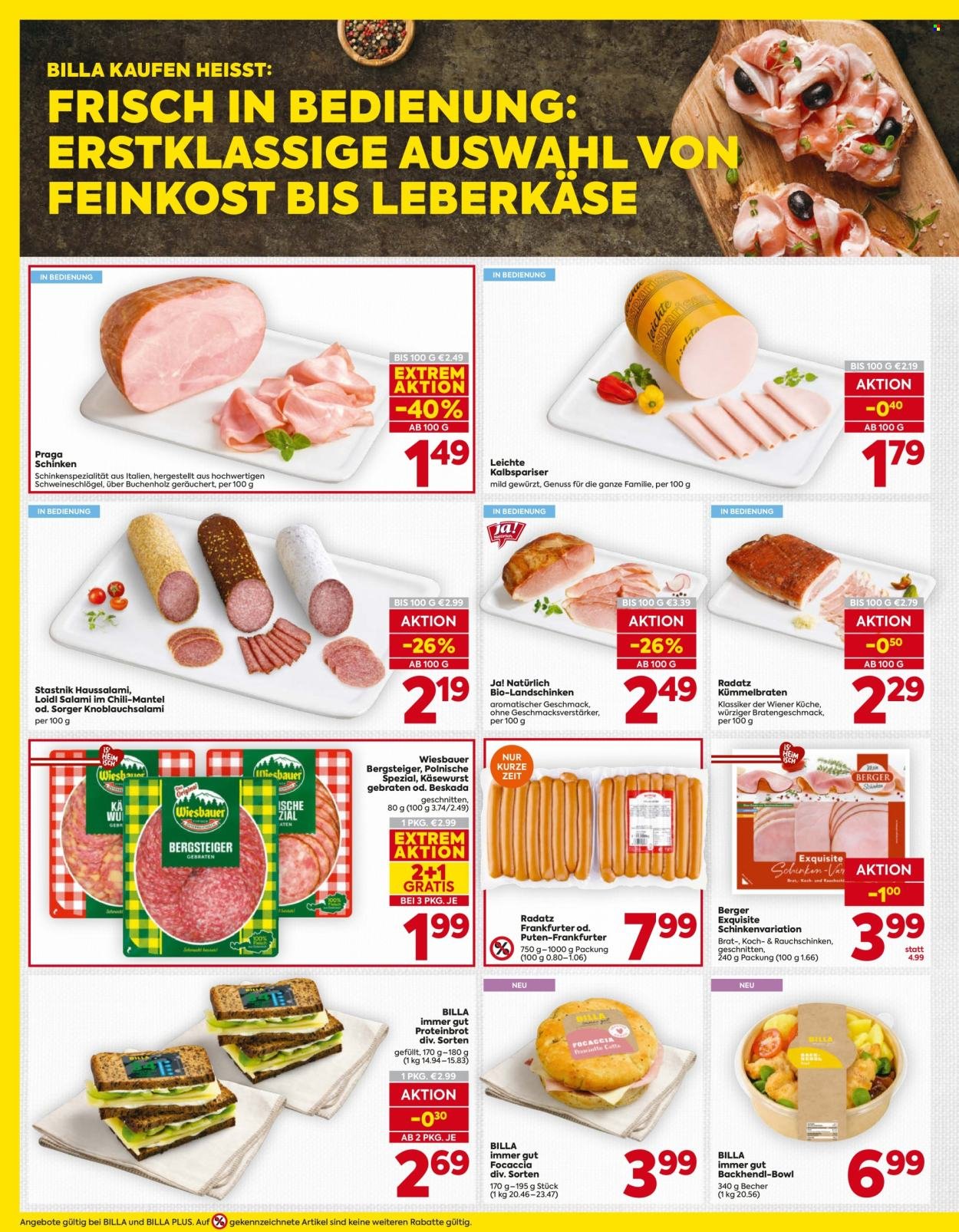 BILLA Flugblatt - Ab Donnerstag, 1.10.2026