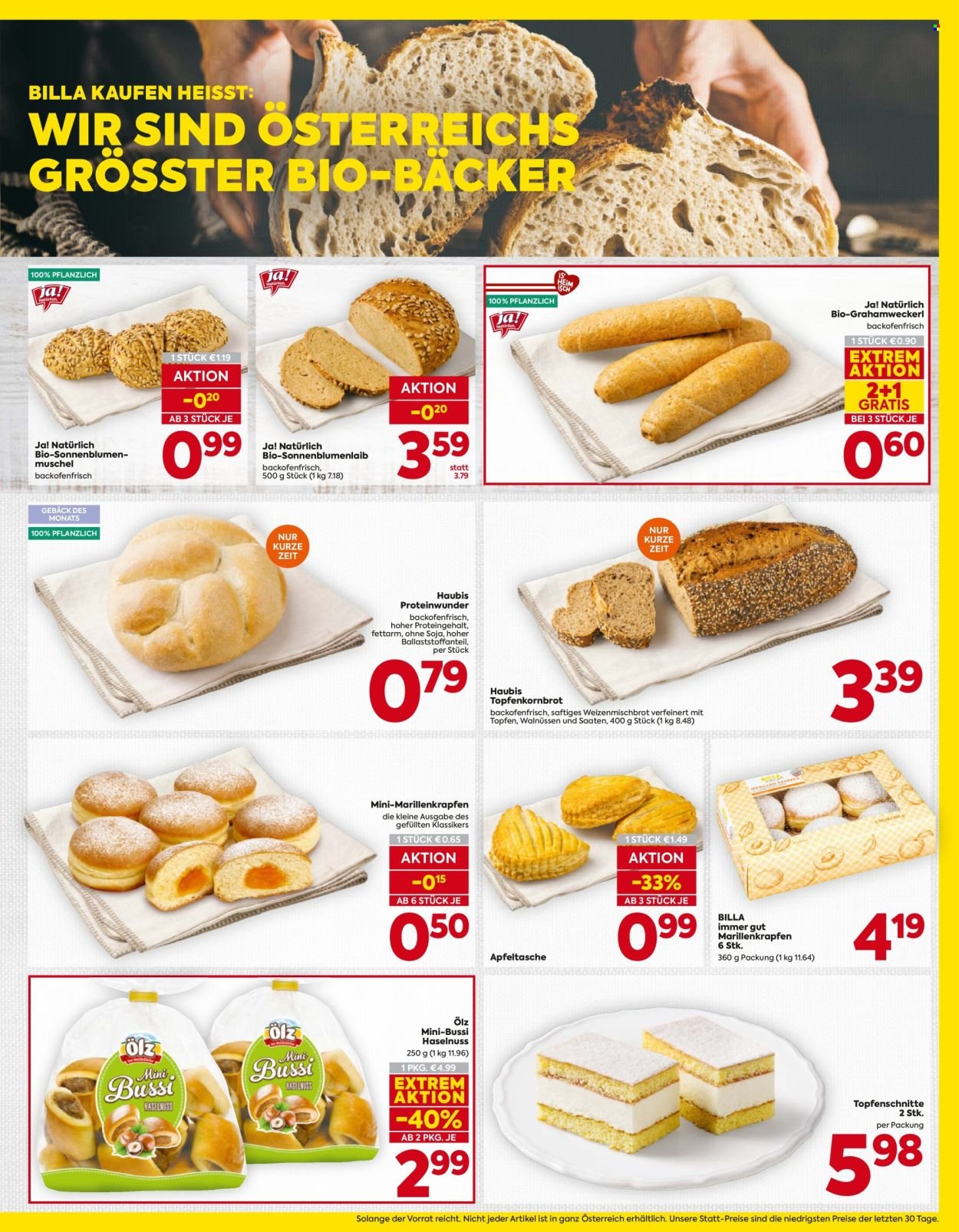BILLA Flugblatt - Ab Donnerstag, 1.10.2026