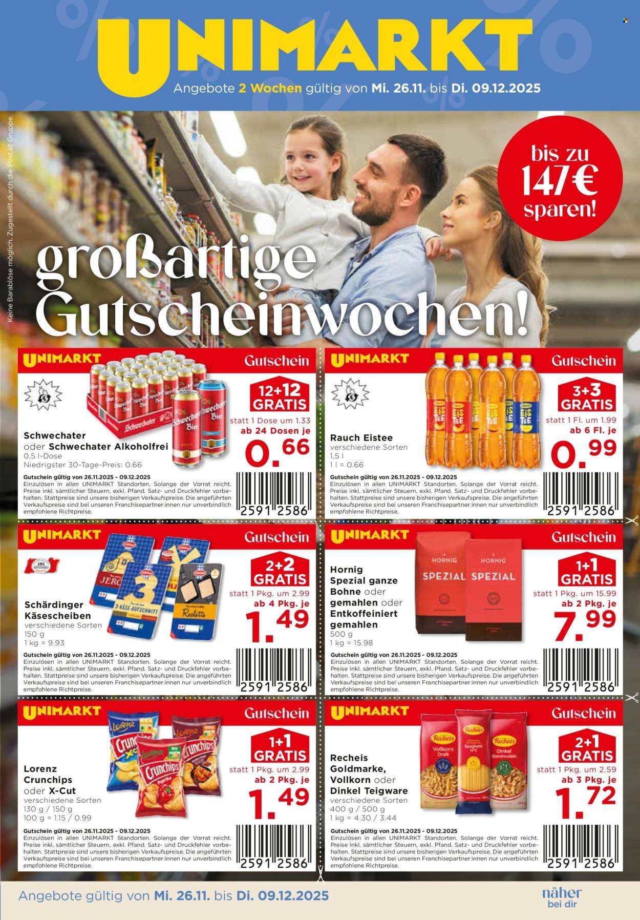 UNIMARKT Flugblatt - Ab Mittwoch, 26.11.2025