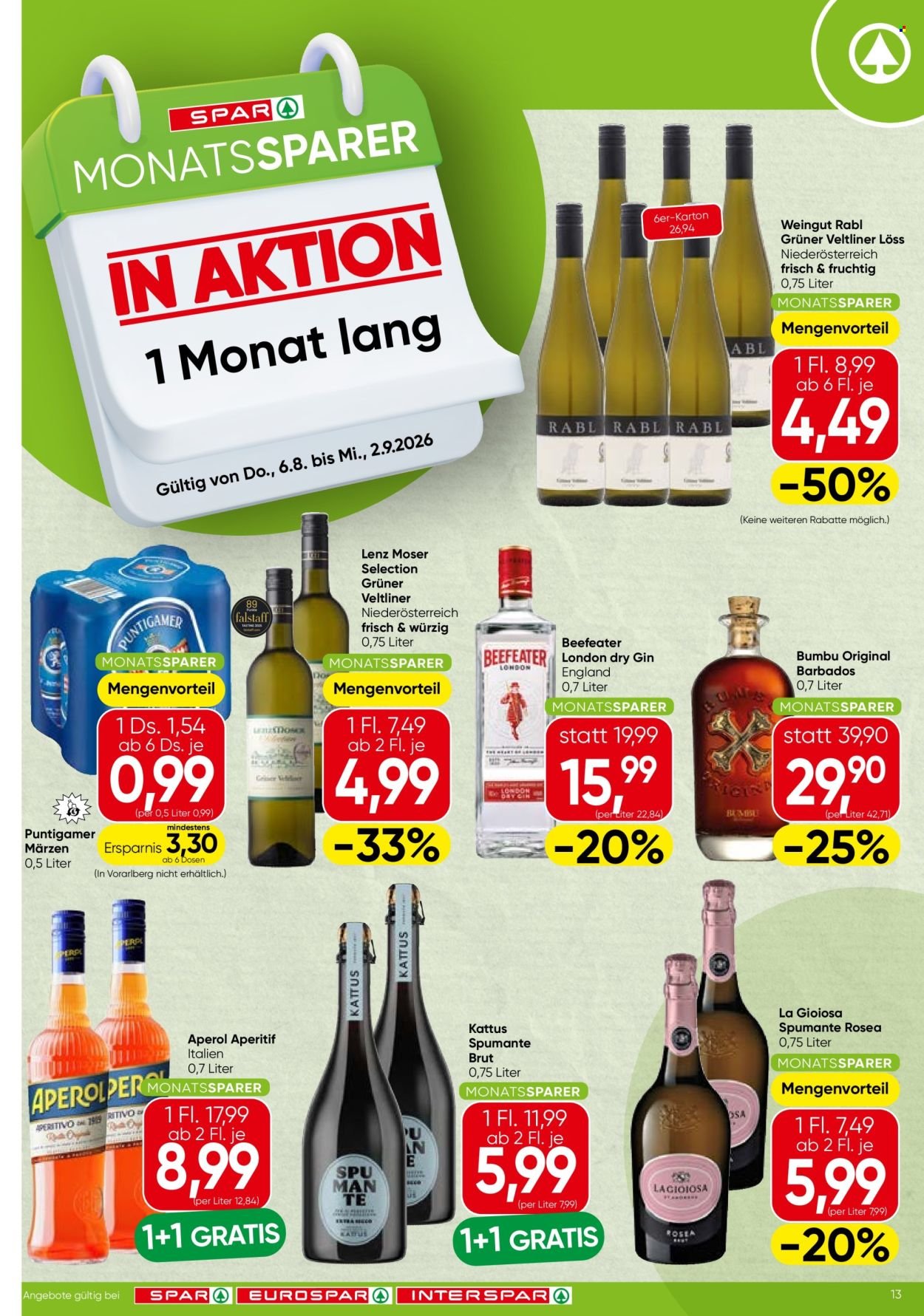 SPAR Flugblatt - Ab Donnerstag, 6.8.2026