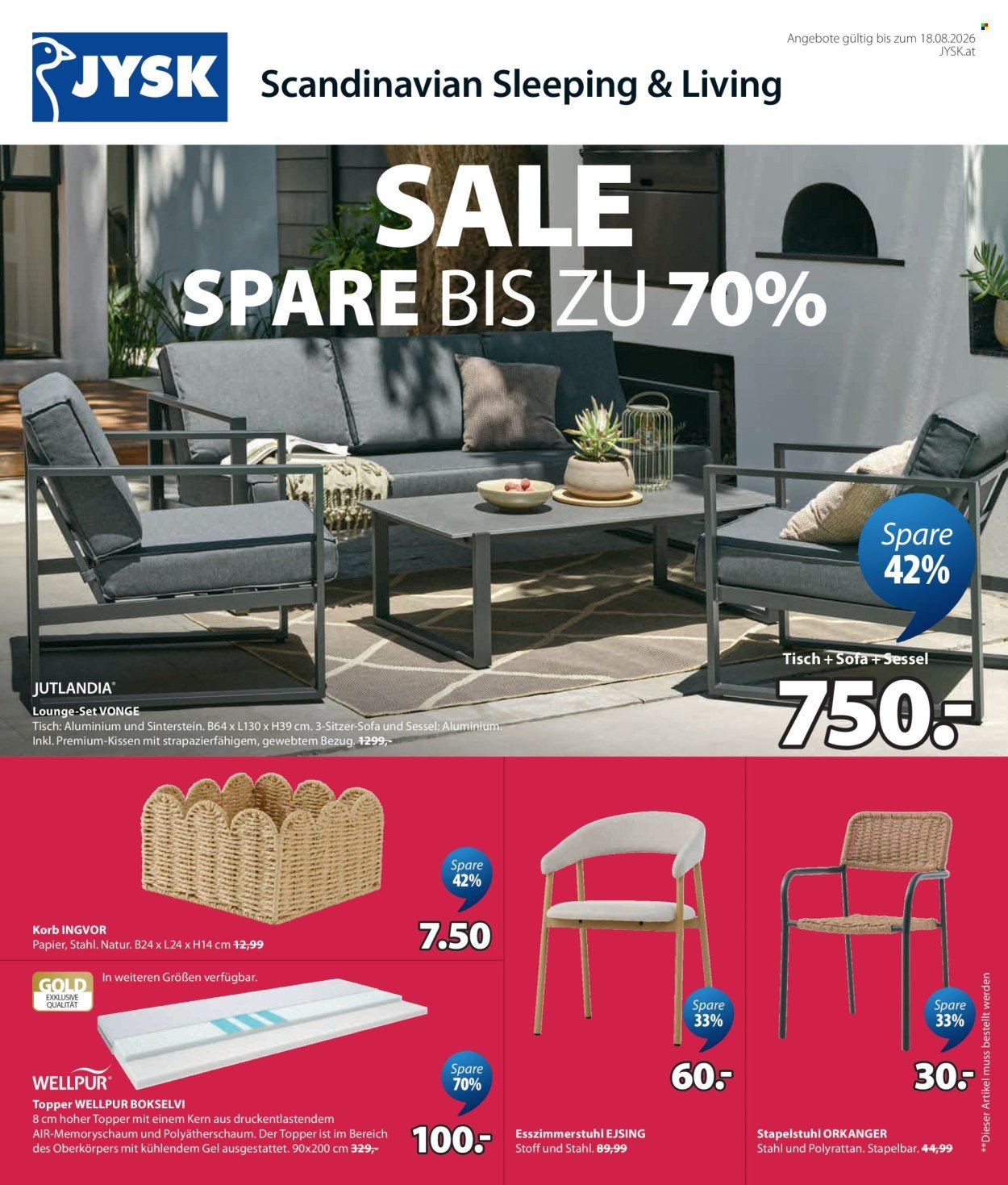 JYSK Flugblatt - Großartige Angebote
