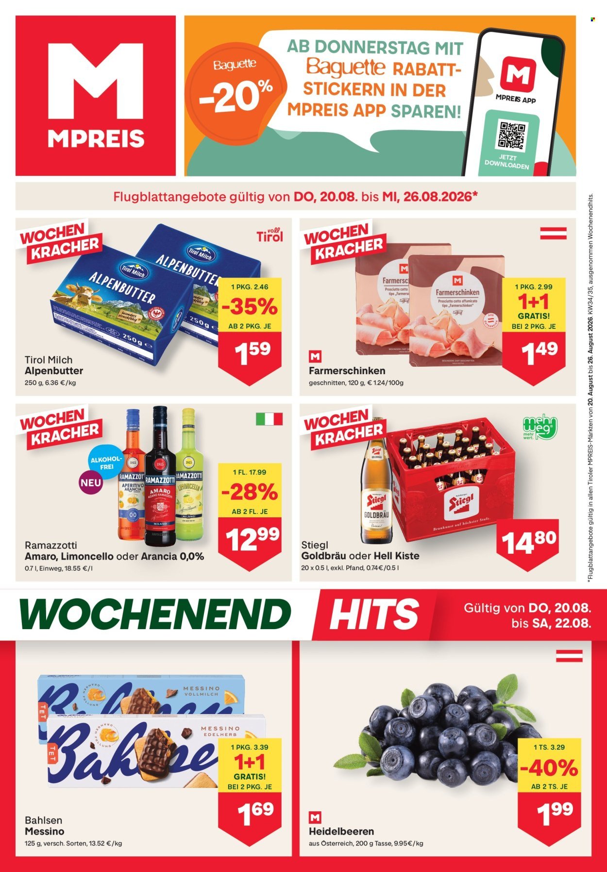 MPREIS Flugblatt - Ab Donnerstag, 20.8.2026