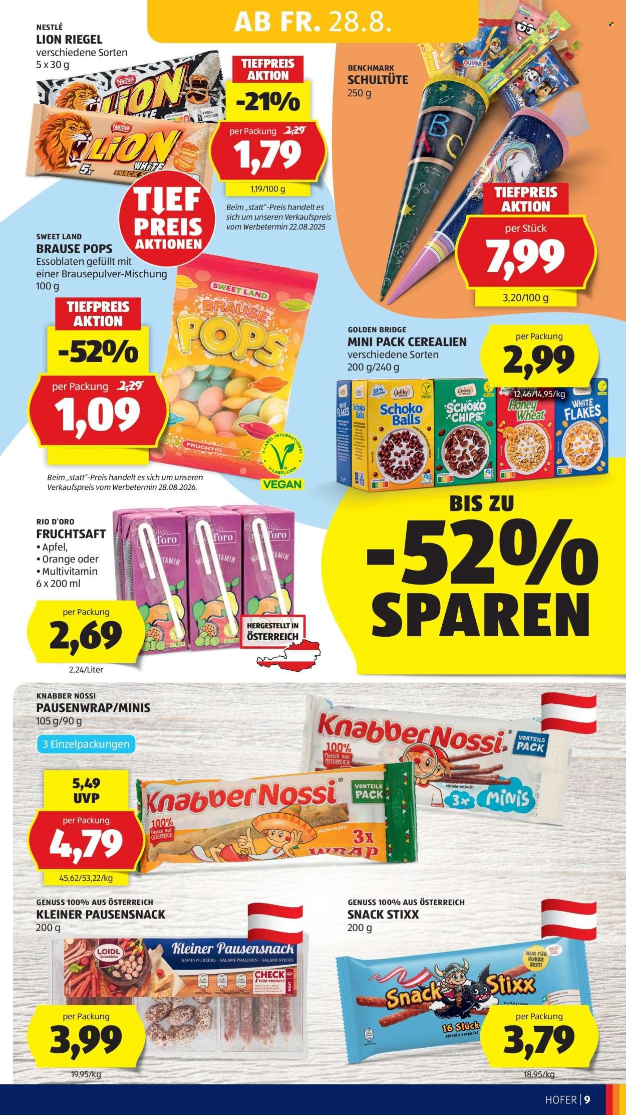 HOFER Flugblatt - Ab Freitag, 28.8.2026