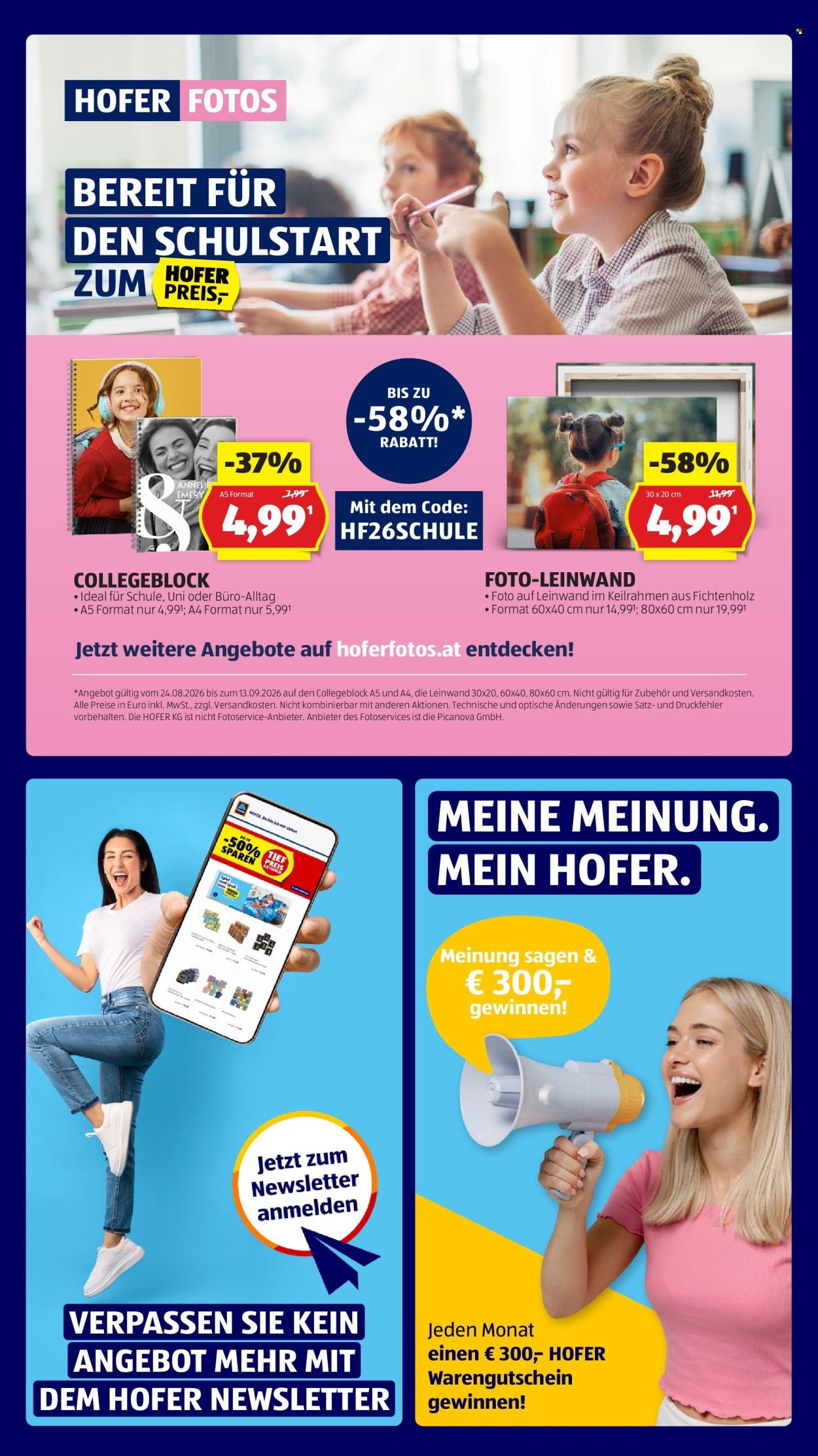 HOFER Flugblatt - Ab Freitag, 28.8.2026